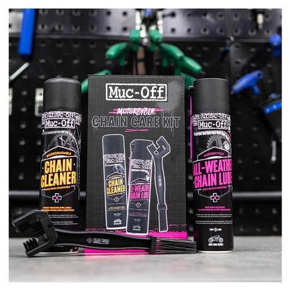 Kit Limpza corrente Muc-Off  Motorcycle Chain Care Kit