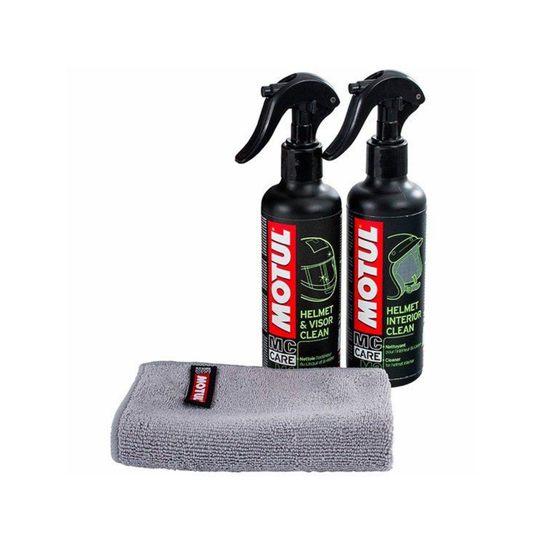 Kit Limpeza Capacete  Motul (M1+M2+Pano MicroFibras)
