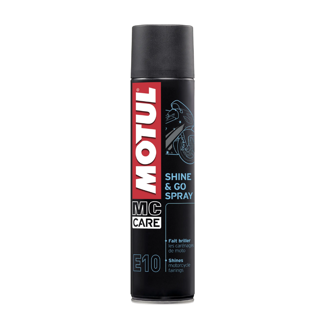 Spray abrilhantador plásticos Motul E10 Shine&Go 400ML